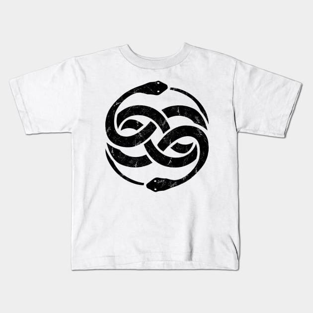 The NeverEnding Story Snake Symbol Kids T-Shirt by Bukeater